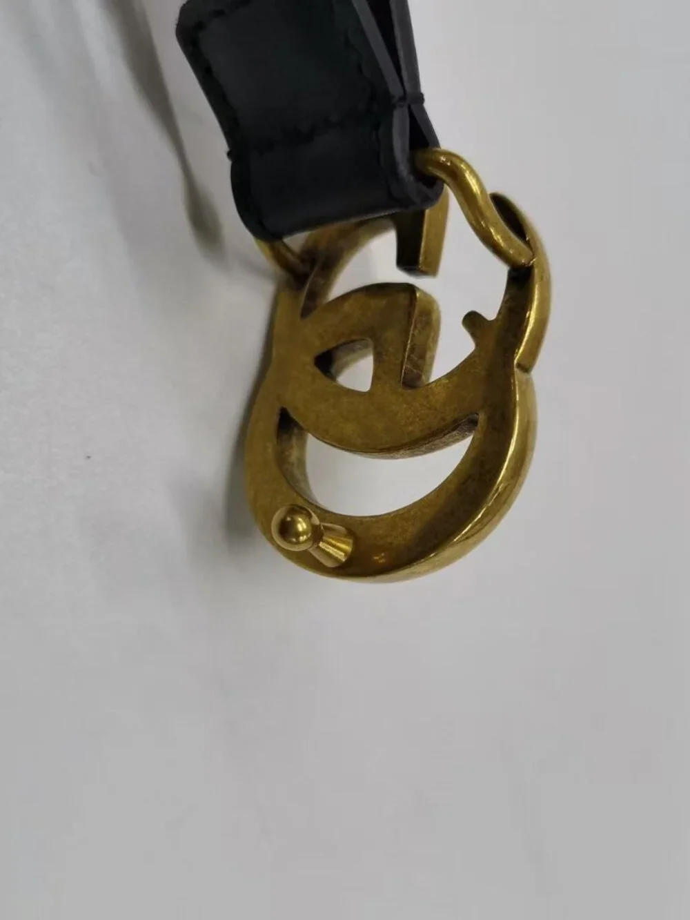 Gucci GG Logo Thin Belt Black 20mm Everyday Luxury - Picture 3 of 7